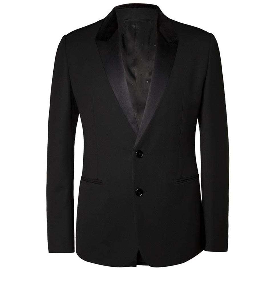 Black 3 Piece Wool-Blend Tuxedo